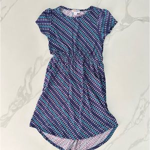 Lularoe Mae dress soft stretchy high low tunic w/ pockets - western boho chic